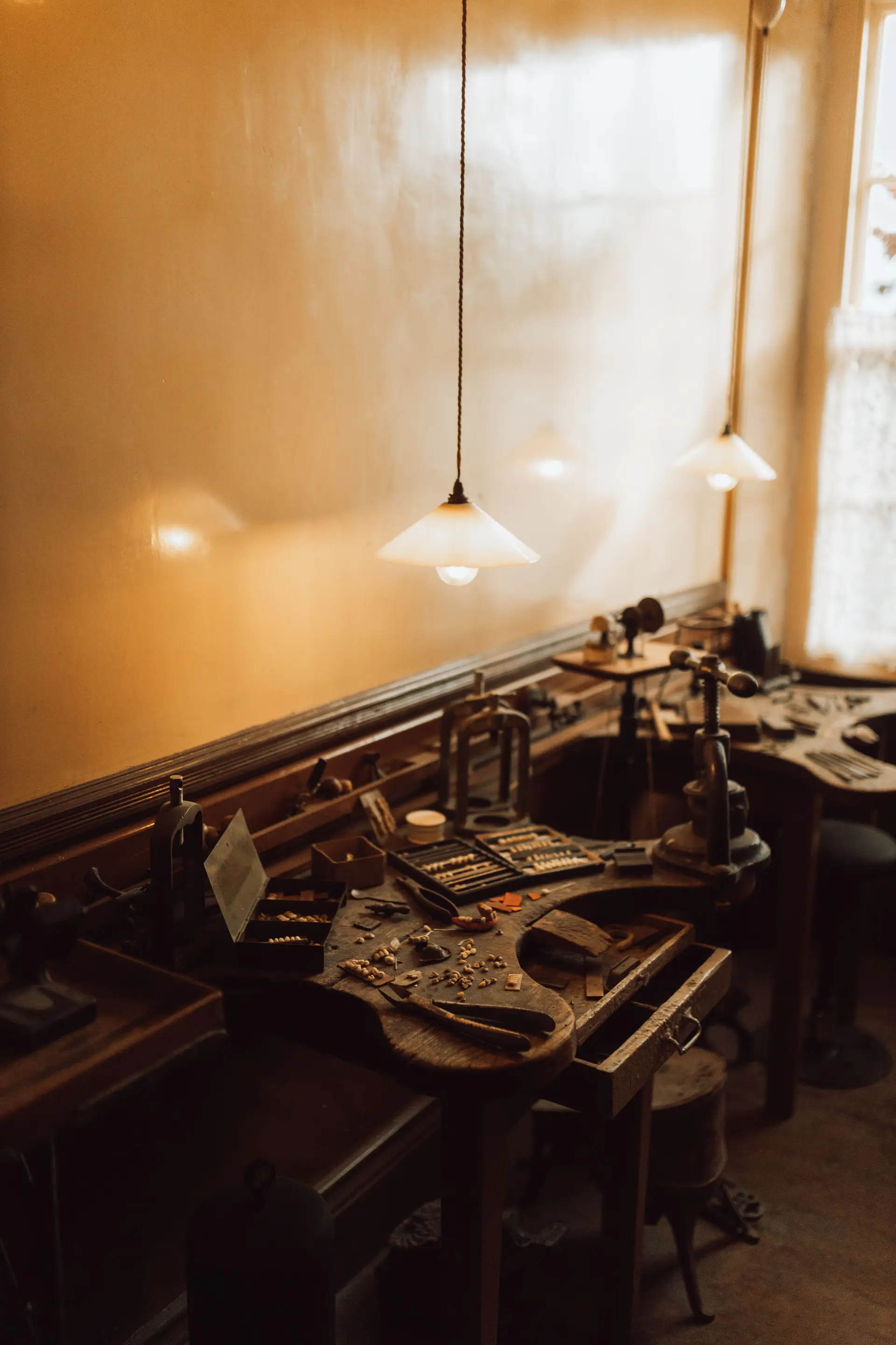 Vue de l'atelier PearlhazeAtelier à Bruxelles