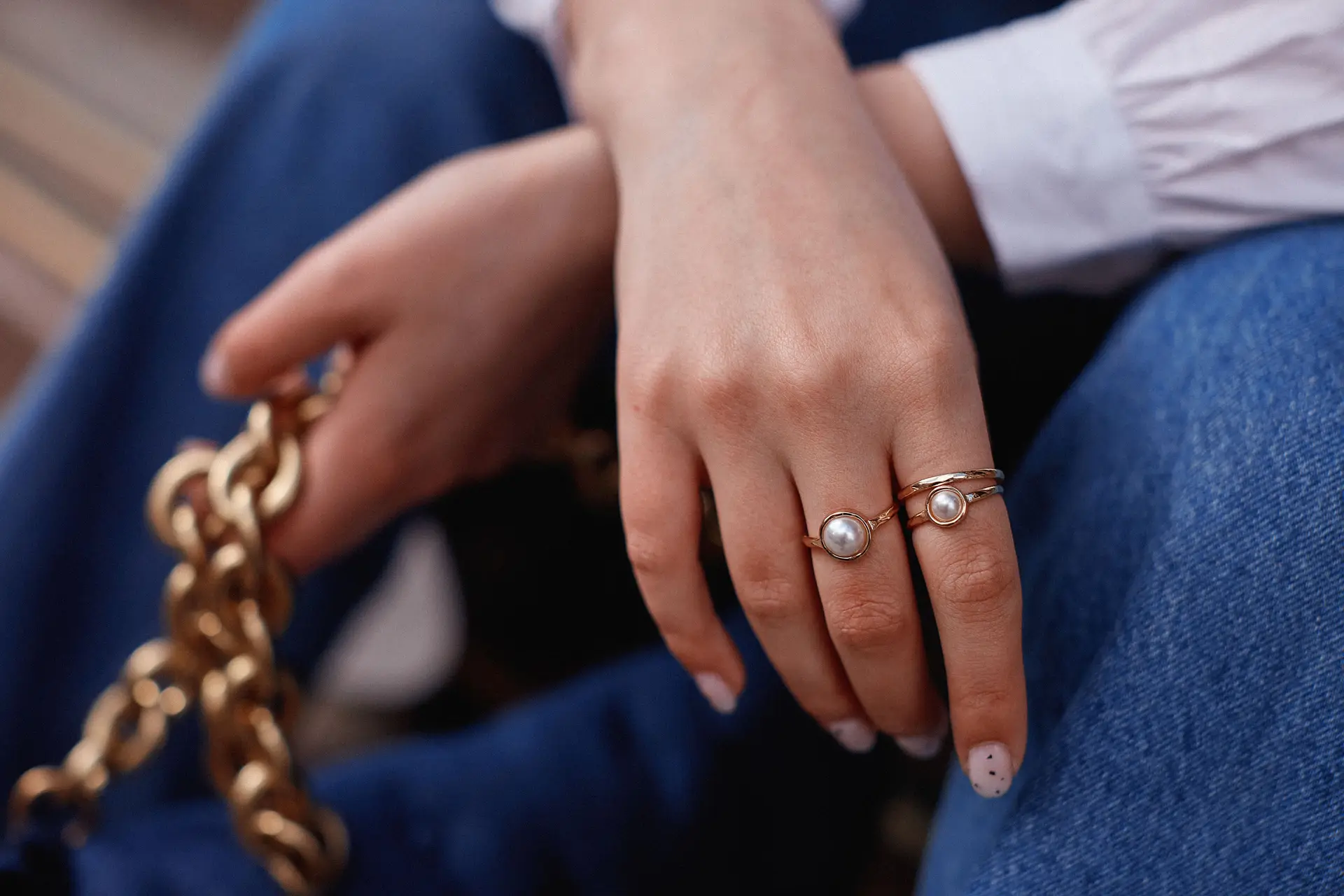 Bague Solitaire Perle
